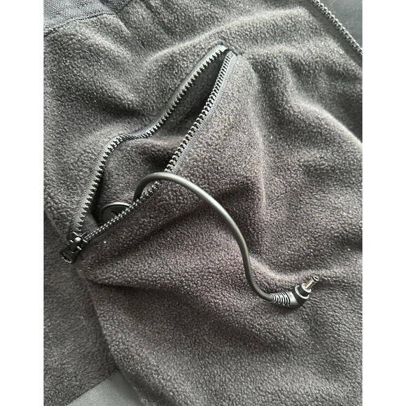 ORORO Heated Fleece Full Zip Hoodie Mens M Black Sweatshirt No Battery EUC - Picture 8 of 8